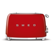 Smeg TSF03RDUK Retro Toaster, 4 Slice, Red