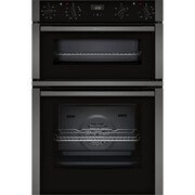 Neff U1ACE2AG3B N50 Built-In Electric Double Oven, Graphite Grey, A Rated