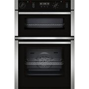 Neff U2ACH7AN7B N50 Built-In Electric Double Oven with Pyrolytic Cleaning, Stainless Steel, A Rated