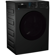 Beko WDL742431B Washer Dryer, 7kg/4kg, 1200 Spin, Black, D Rated