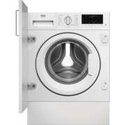 Beko WTIK84122 Integrated Washing Machine, 8kg, 1400 Spin, White, A Rated
