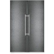 Liebherr XRFBS 5295 Peak BioFresh American Fridge Freezer,  Plumbed, Black, C Rated