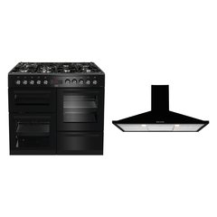 Beko KDVC100X 100cm Ceramic Range Cooker, Stainless Steel, A Rated