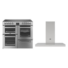 Belling RCA COOKCENTRE 100E 100cm Ceramic Range Cooker, Stainless Steel, A Rated