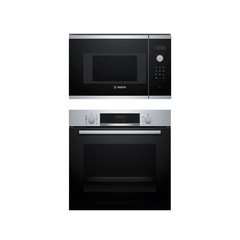 Bosch HQA574BS3B Series 4 Built-In Electric Single Oven with Pyrolytic Cleaning, Stainless Steel, A+ Rated