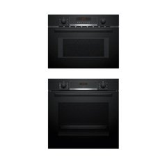 Bosch HQA534BB3B Series 4 Built-In Electric Single Oven, Black, A+ Rated