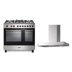 DeLonghi DTRM 905DF 90cm Dual Fuel Range Cooker, Stainless Steel, A Rated