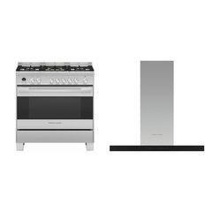 Fisher & Paykel OR90SDG6X1 Series 9 Contemporary 90cm Dual Fuel Range Cooker, Stainless Steel, A Rated