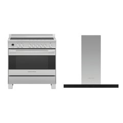 Fisher & Paykel OR90SDI6X1 Series 9 Contemporary 90cm Induction Range Cooker, Stainless Steel, A Rated