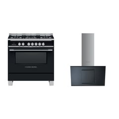 Fisher & Paykel OR90SCG4B1 Series 7 Classic 90cm Dual Fuel Range Cooker, Black, A Rated