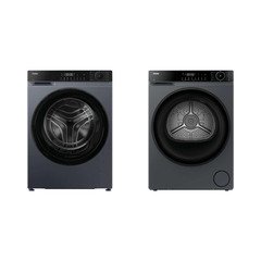 Haier HW100BP14357GUUK Washing Machine, 10kg, 1400 Spin, Grey, A Rated
