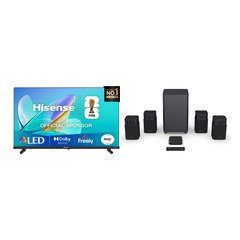 Hisense 40E5QTUK 40" QLED Smart Television, Full HD, Black, F Rated