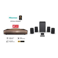 Hisense L9Q Laser Smart Television, 4K Ultra HD, Brass