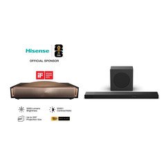 Hisense L9Q Laser Smart Television, 4K Ultra HD, Brass