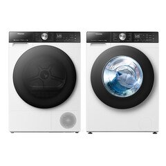 Hisense WF5S1045BW 5S Series Washing Machine, 10.5kg, 1400 Spin, White, A Rated