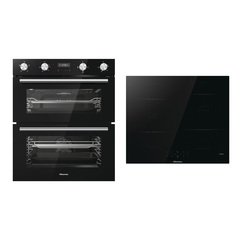 Hisense BID75211BGUK Built-Under Electric Double Oven, Black, A Rated