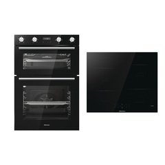 Hisense BID95211BGUK Built-In Electric Double Oven, Black, A Rated
