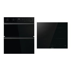 Hisense BUD714221ADBG Built-Under Electric Double Oven, Black, A Rated