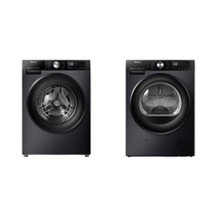 Hisense WF3S9043BB3 Washing Machine, 9kg, 1400 Spin, Black, A Rated