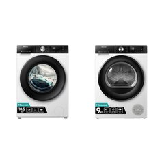 Hisense WF3S1043BW3 Washing Machine, 10.5kg, 1400 Spin, White, A Rated