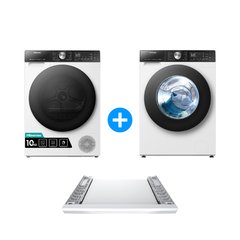 Hisense DH5S102BW 5S Series Heat Pump Tumble Dryer, 10kg, White, A+++ Rated