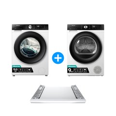 Hisense WF3S1043BW3 Washing Machine, 10.5kg, 1400 Spin, White, A Rated