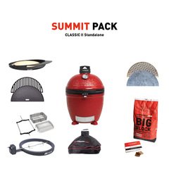 Kamado Joe KJ23NRHC Classic II - Stand-Alone, Red