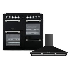 Leisure CK100G232K Cookmaster 100cm Gas Range Cooker, Black, A+ Rated
