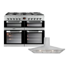 Leisure CS100F520X Cuisinemaster 100cm Dual Fuel Range Cooker, Stainless Steel, A Rated