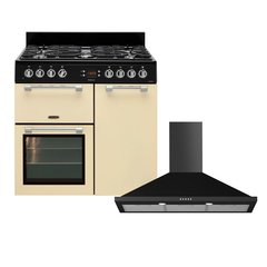 Leisure CK90F232C Cookmaster 90cm Dual Fuel Range Cooker, Cream, A Rated