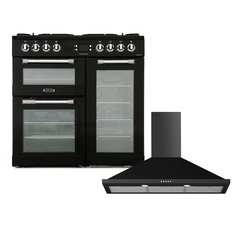 Leisure CS90F530K Cuisinemaster 90cm Dual Fuel Range Cooker, Black, A Rated