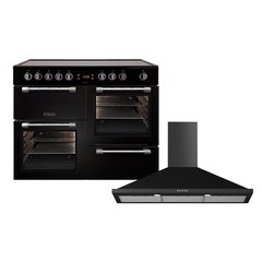 Leisure CK100C210K Cookmaster 100cm Ceramic Range Cooker, Black, A Rated