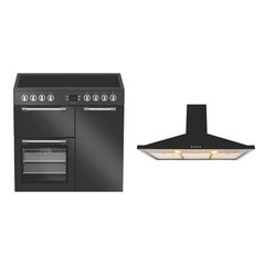 Leisure CK90C230T Cookmaster 90cm Ceramic Range Cooker, Grey, A Rated