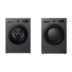 LG F4X1009NMK Washing Machine, 9kg, 1400 Spin, Grey, A Rated