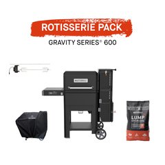 Masterbuilt MB20041423 Gravity Series 600 Digital Charcoal BBQ & Smoker, Black