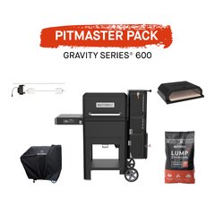 Masterbuilt MB20041423 Gravity Series 600 Digital Charcoal BBQ & Smoker, Black