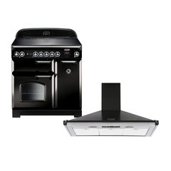 Rangemaster CLA90EIBL/C 90cm Induction Range Cooker Classic Black / Chrome, A Rated
