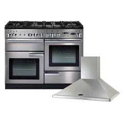 Rangemaster PROP110DFFSS/C 110cm Dual Fuel Range Cooker Professional Plus Stainless Steel / Chrome, A Rated