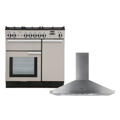 Rangemaster PROP90NGFSS/C 90cm Gas Range Cooker Professional Plus Stainless Steel / Chrome, A Rated