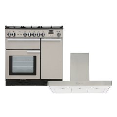 Rangemaster PROP90NGFSS/C 90cm Gas Range Cooker Professional Plus Stainless Steel / Chrome, A Rated
