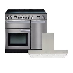 Rangemaster PROP90ECSS/C 90cm Ceramic Range Cooker Professional Plus Stainless Steel / Chrome, A Rated