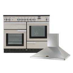 Rangemaster PROP110ECSS/C 110cm Ceramic Range Cooker Professional Plus Stainless Steel / Chrome, A Rated