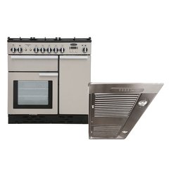 Rangemaster PROP90NGFSS/C 90cm Gas Range Cooker Professional Plus Stainless Steel / Chrome, A Rated