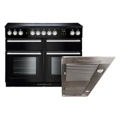 Rangemaster NEXSE110EIBL/C 110cm Induction Range Cooker Nexus SE Black / Chrome, A Rated