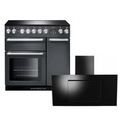 Rangemaster NEX90EISL/C 90cm Induction Range Cooker Nexus Slate / Chrome, A Rated
