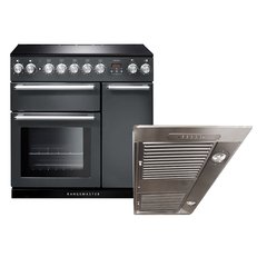 Rangemaster NEX90EISL/C 90cm Induction Range Cooker Nexus Slate / Chrome, A Rated