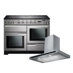 Rangemaster PDL110EISS/C 110cm Induction Range Cooker Professional Deluxe Stainless Steel / Chrome, A Rated