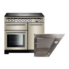 Rangemaster EDL100EIIV/C 100cm Induction Range Cooker Encore Deluxe Ivory / Chrome, A Rated