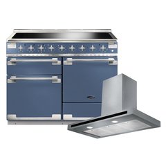 Rangemaster ELS110EISB 110cm Induction Range Cooker Elise Stone Blue / Brushed Nickel, A Rated