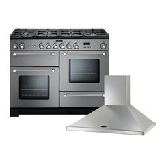 Rangemaster KCH110NGFSS/C 110cm Gas Range Cooker Kitchener Stainless Steel / Chrome, A+ Rated